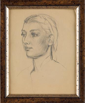 JARED FRENCH Portrait of Fidelma Cadmus.